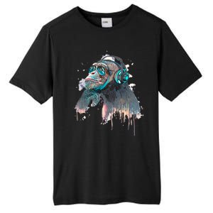 DJ Monkey Thinker Hipster Tall Fusion ChromaSoft Performance T-Shirt