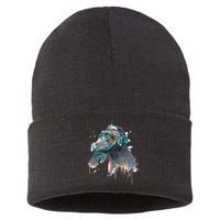 DJ Monkey Thinker Hipster Sustainable Knit Beanie