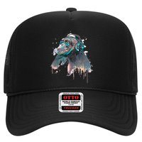 DJ Monkey Thinker Hipster Trucker Hat