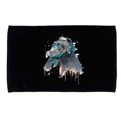 DJ Monkey Thinker Hipster Microfiber Hand Towel