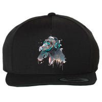 DJ Monkey Thinker Hipster Wool Snapback Cap