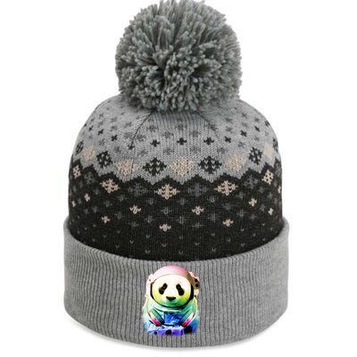 DJ Panda Astronaut The Baniff Cuffed Pom Beanie