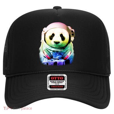 DJ Panda Astronaut High Crown Mesh Back Trucker Hat