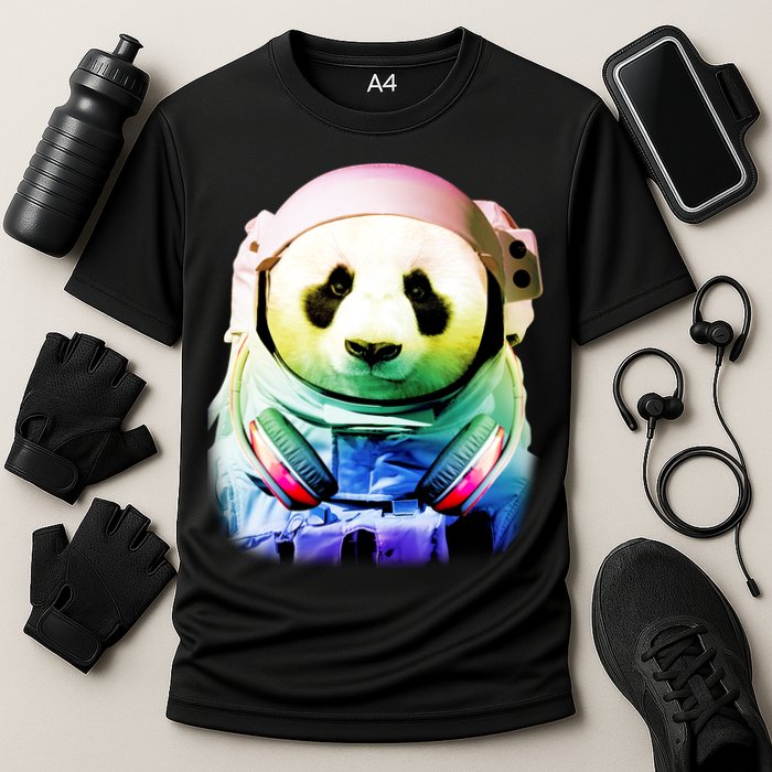 DJ Panda Astronaut Cooling Performance Crew T-Shirt