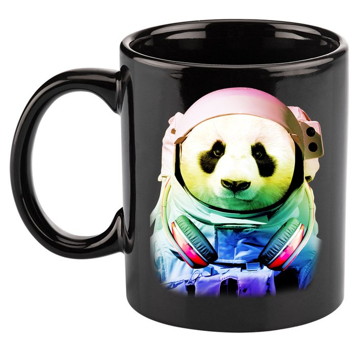 DJ Panda Astronaut 11oz C Handle Ceramic Mug