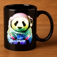 DJ Panda Astronaut 11oz C Handle Ceramic Mug