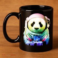 DJ Panda Astronaut 11oz C Handle Ceramic Mug