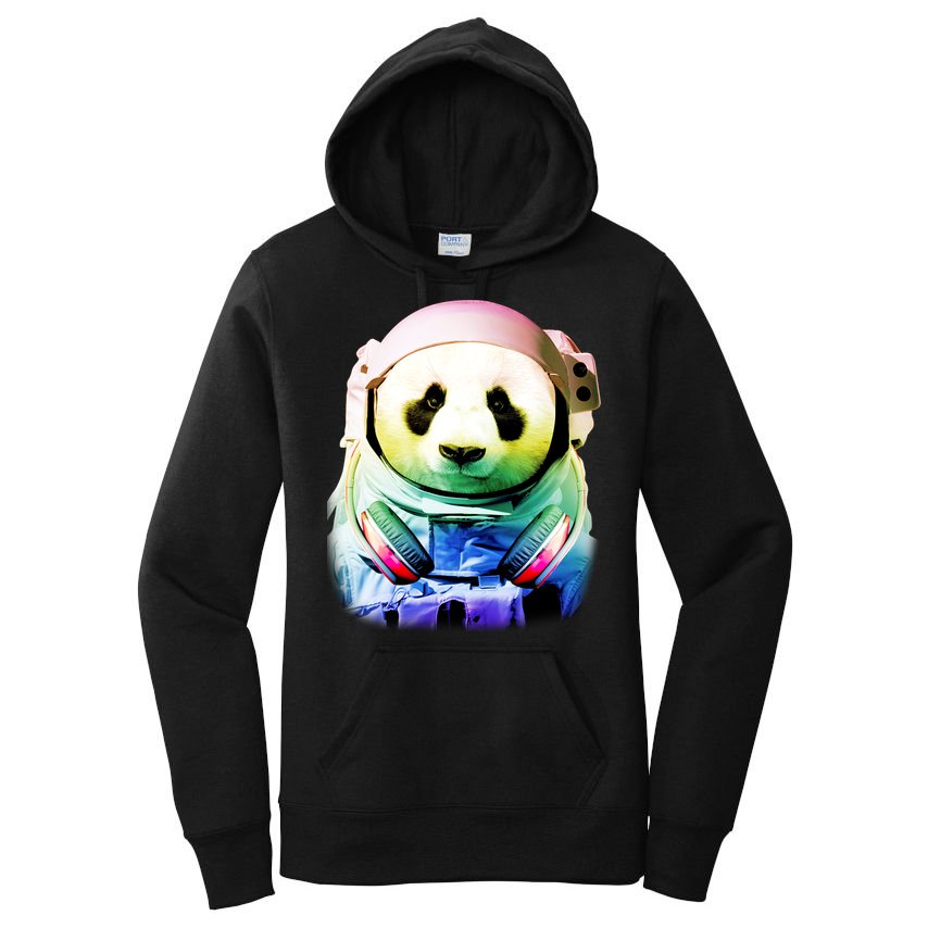 DJ Panda Astronaut Women's Pullover Hoodie