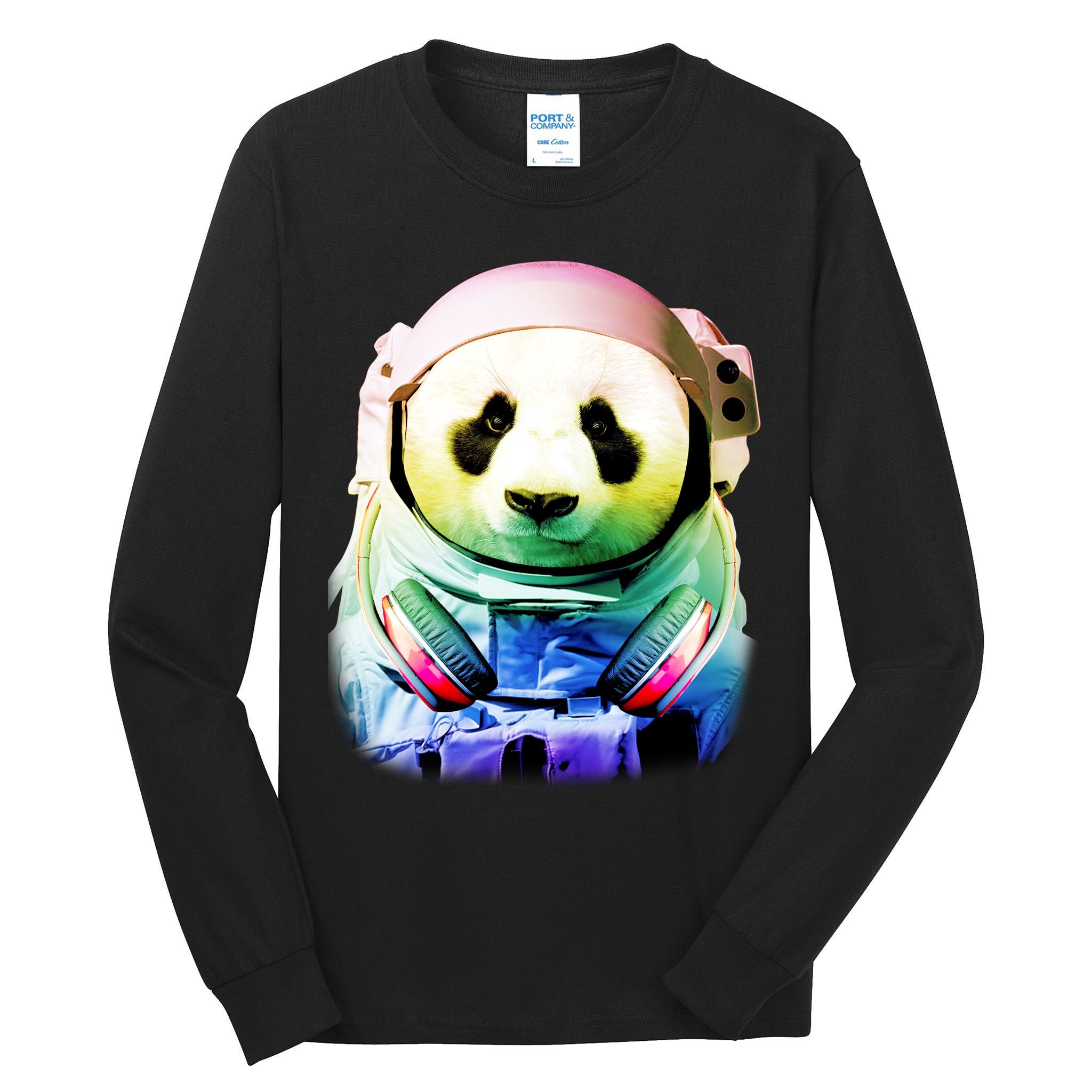 DJ Panda Astronaut Tall Long Sleeve T-Shirt