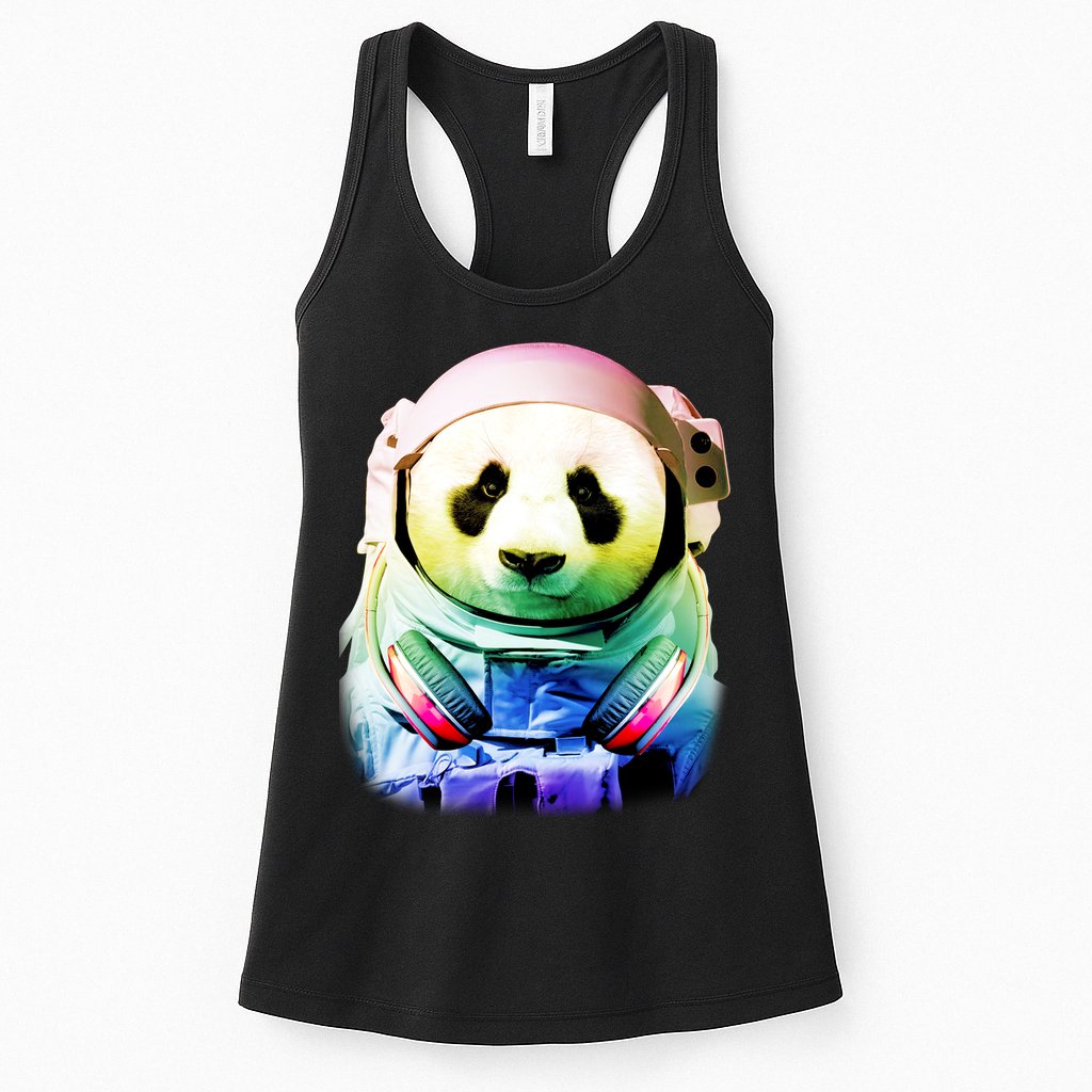 DJ Panda Astronaut Womens Tank Top