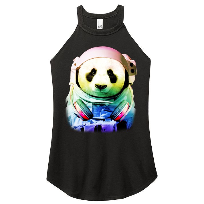 DJ Panda Astronaut Women's Perfect Tri Rocker Tank