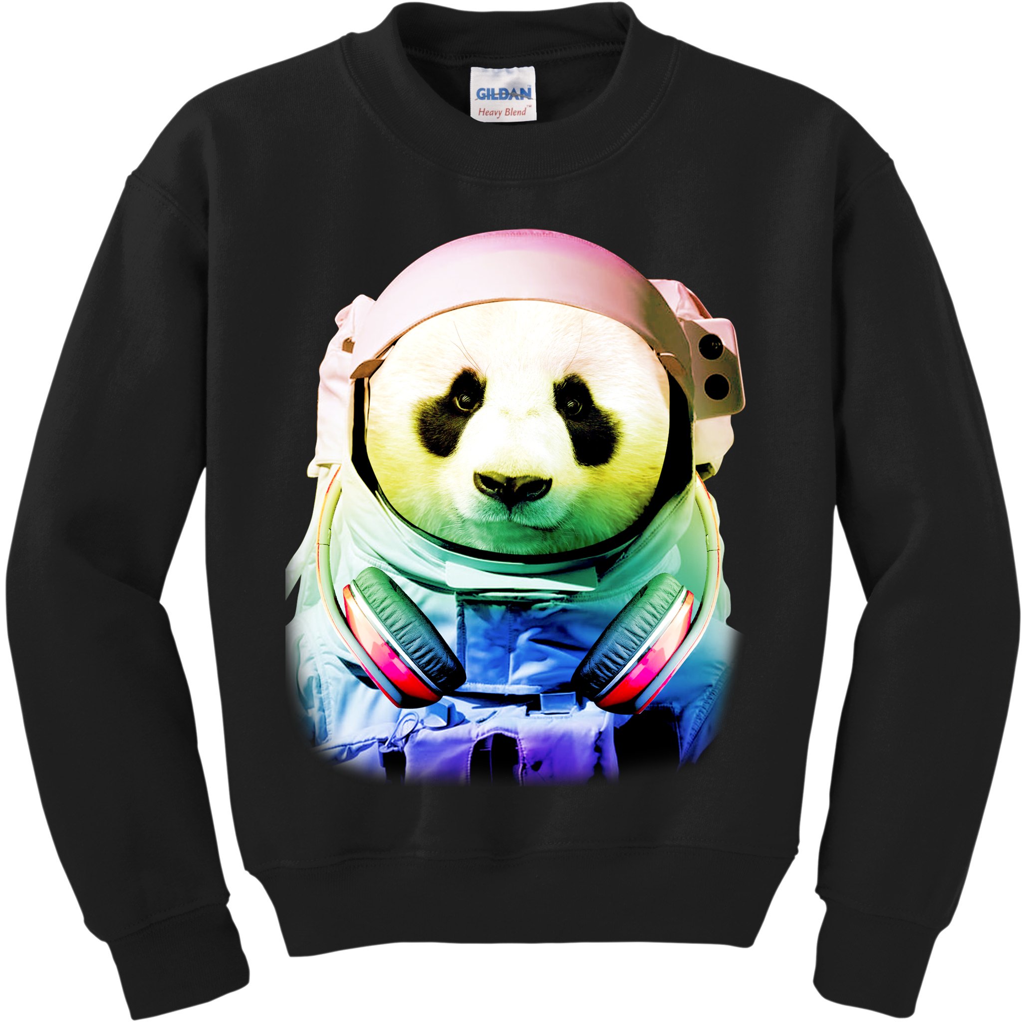 DJ Panda Astronaut Kids Sweatshirt