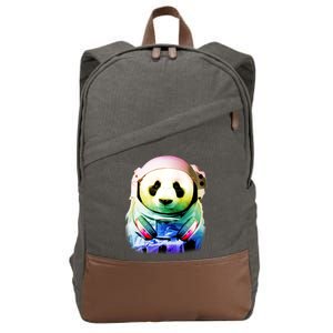 DJ Panda Astronaut Cotton Canvas Backpack