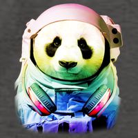 DJ Panda Astronaut Vector Backpack
