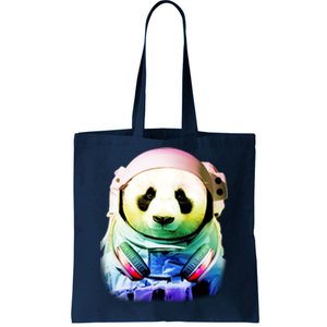 DJ Panda Astronaut Tote Bag