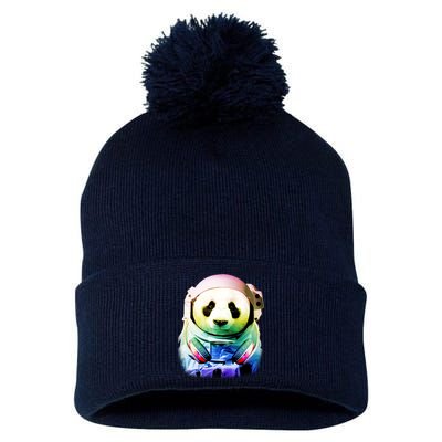 DJ Panda Astronaut Pom Pom 12in Knit Beanie