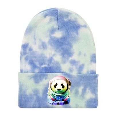 DJ Panda Astronaut Tie Dye 12in Knit Beanie