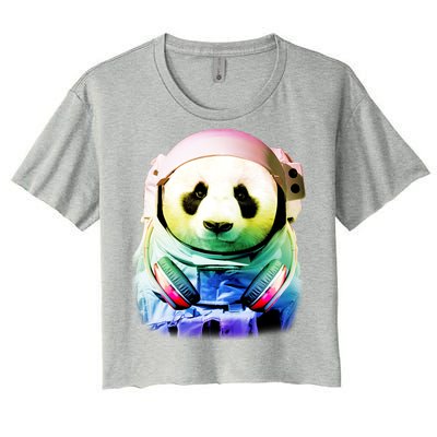 DJ Panda Astronaut Women's Crop Top Tee