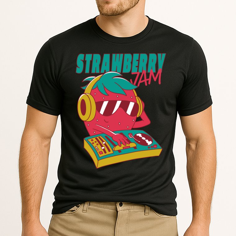 DJ Strawberry Jam Cooling Performance Crew T-Shirt