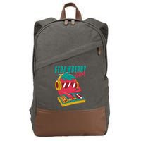 DJ Strawberry Jam Cotton Canvas Backpack