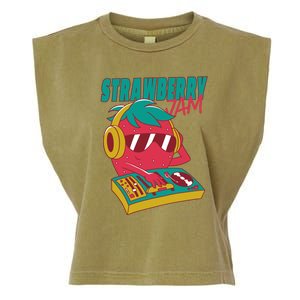 DJ Strawberry Jam Garment-Dyed Women's Muscle Tee