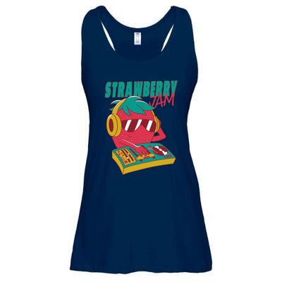 DJ Strawberry Jam Ladies Essential Flowy Tank