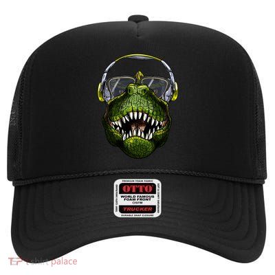 DJ T-Rex High Crown Mesh Back Trucker Hat