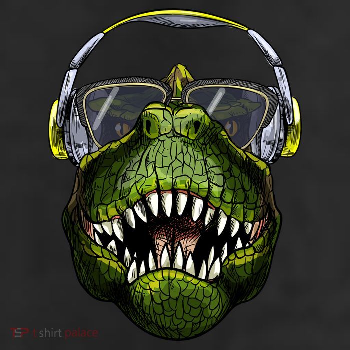 DJ T-Rex 11oz C Handle Ceramic Mug