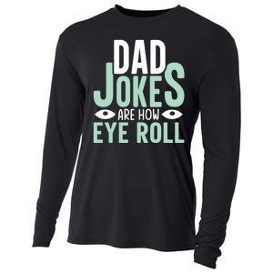 Dad Jokes Are How Eye Roll Funny Dad Cooling Performance Long Sleeve Crew