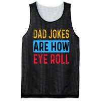 Dad Jokers Are Now Eye Roll Fathers Day Vintage Funny Mesh Reversible Basketball Jersey Tank