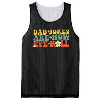 Dad Jokes Are How Eye Roll Funny Fathers Day Mesh Reversible Basketball Jersey Tank