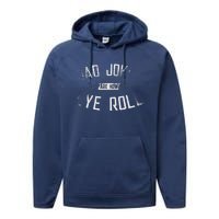 Dad Jokes Are How Eye Roll Gift Funny Fathers Day Performance Fleece Hoodie