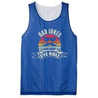 Dad Jokes Are How Eye Roll Retro Dad Joke Funny Fathers Day Funny Gift Mesh Reversible Basketball Jersey Tank