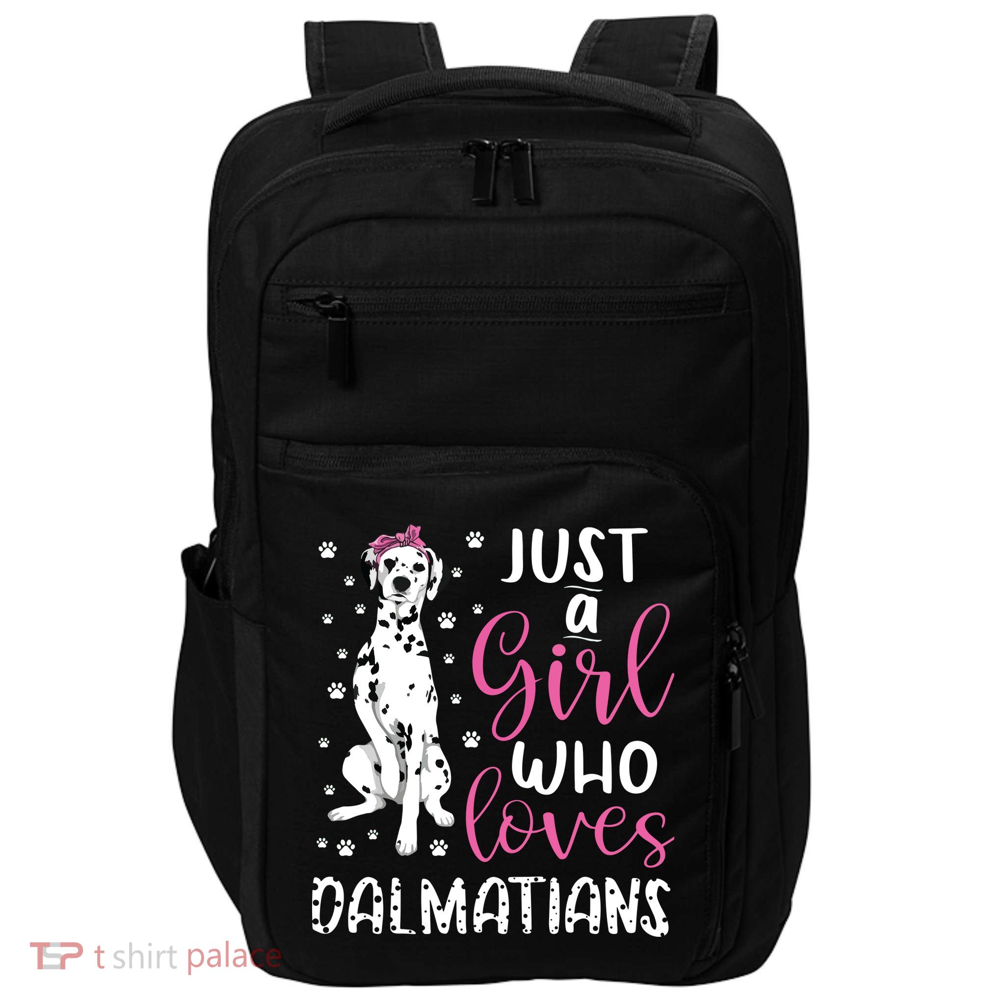 Dalmatian Just A Girl Who Loves Dalmatians Dogs Lover Gift Impact Tech Backpack