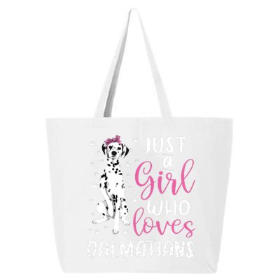 Dalmatian Just A Girl Who Loves Dalmatians Dogs Lover Gift 25L Jumbo Tote