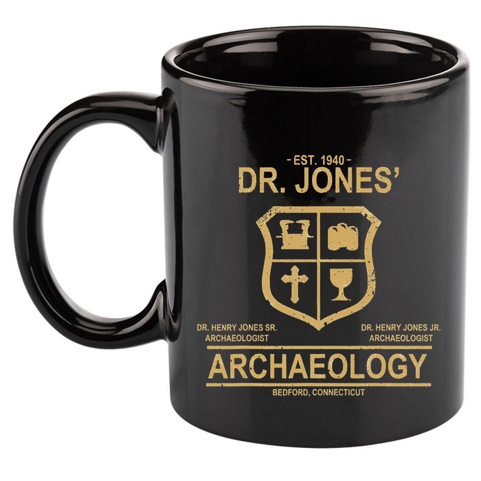 DR JONES ARCHAEOLOGYS 11oz C Handle Ceramic Mug