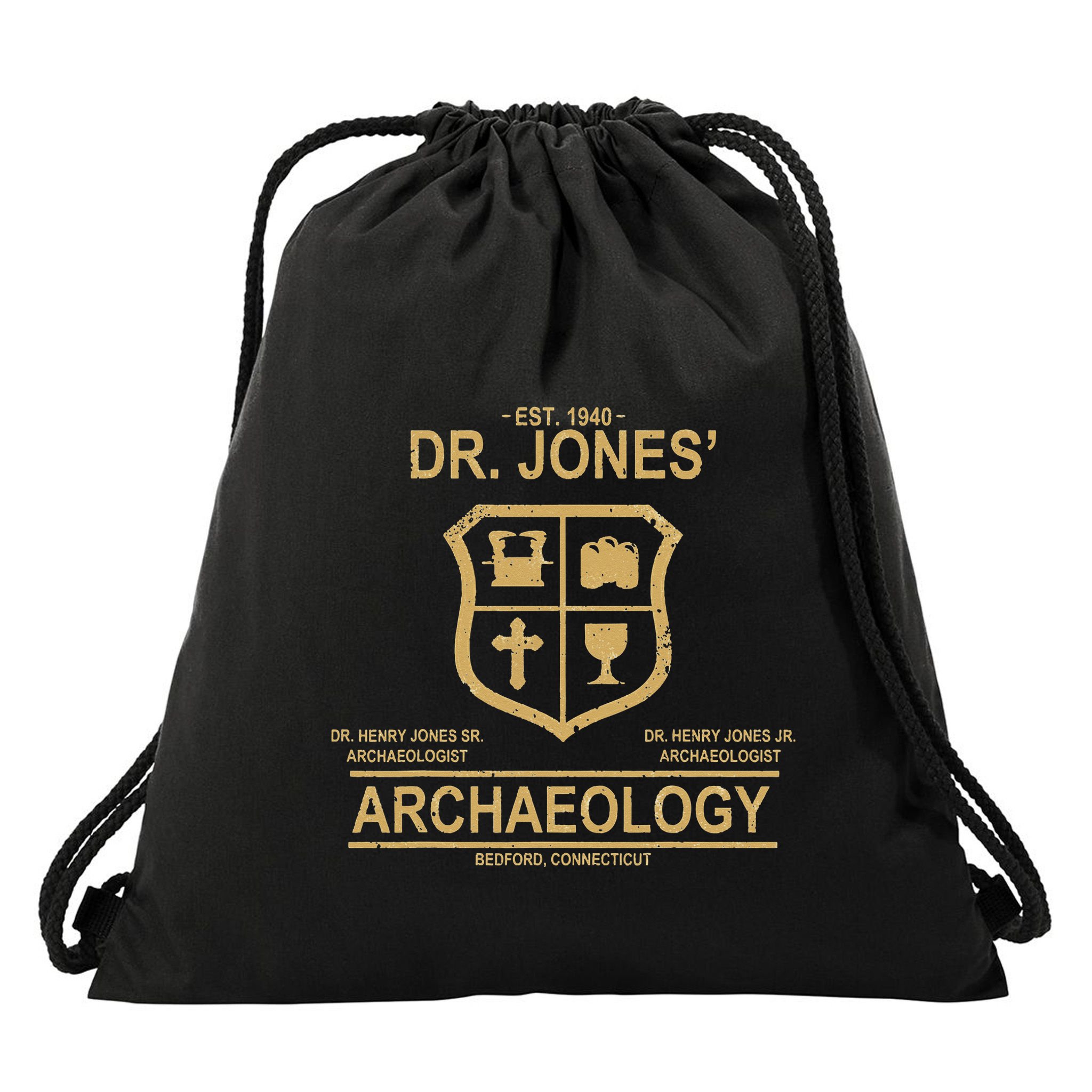 DR JONES ARCHAEOLOGYS Drawstring Bag