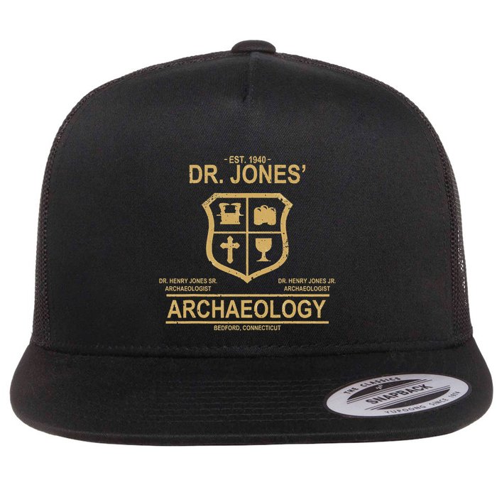 DR JONES ARCHAEOLOGYS Flat Bill Trucker Hat