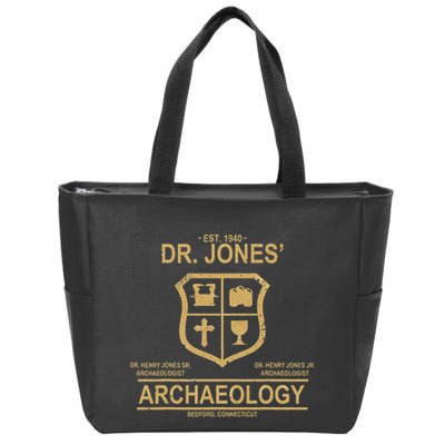 DR JONES ARCHAEOLOGYS Zip Tote Bag