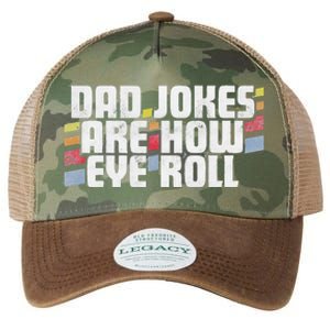 Dad Jokes Are How Eye Roll Funny Fathers Day Gift Legacy Tie Dye Trucker Hat