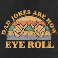Dad Jokes Are How Eye Roll Fathers Day Vintage Retro Golf Towel