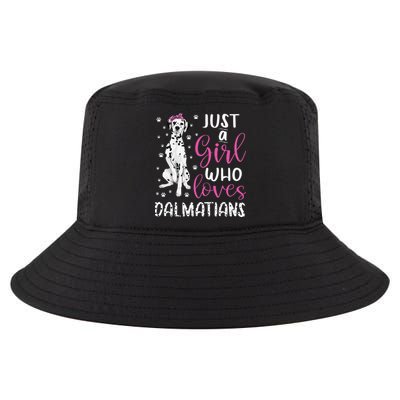dalmatian Just A Who Loves dalmatians Dogs Lover Cool Comfort Performance Bucket Hat
