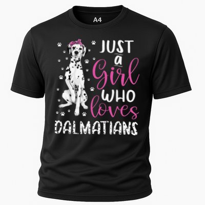 dalmatian Just A Who Loves dalmatians Dogs Lover Performance Shirt