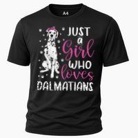 dalmatian Just A Who Loves dalmatians Dogs Lover Cooling Performance Crew T-Shirt