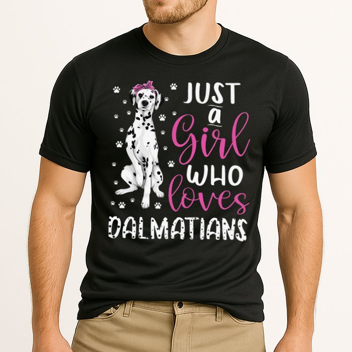 dalmatian Just A Who Loves dalmatians Dogs Lover Cooling Performance Crew T-Shirt