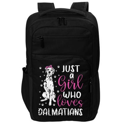dalmatian Just A Who Loves dalmatians Dogs Lover Impact Tech Backpack