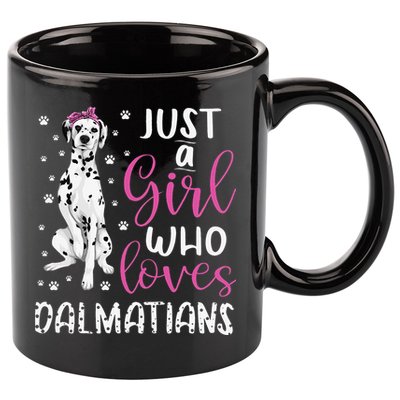 dalmatian Just A Who Loves dalmatians Dogs Lover 11oz C Handle Ceramic Mug