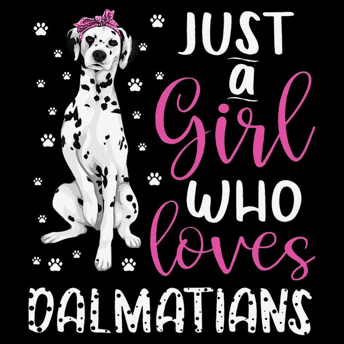 dalmatian Just A Who Loves dalmatians Dogs Lover Drawstring Bag