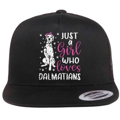 dalmatian Just A Who Loves dalmatians Dogs Lover Flatbill Hat