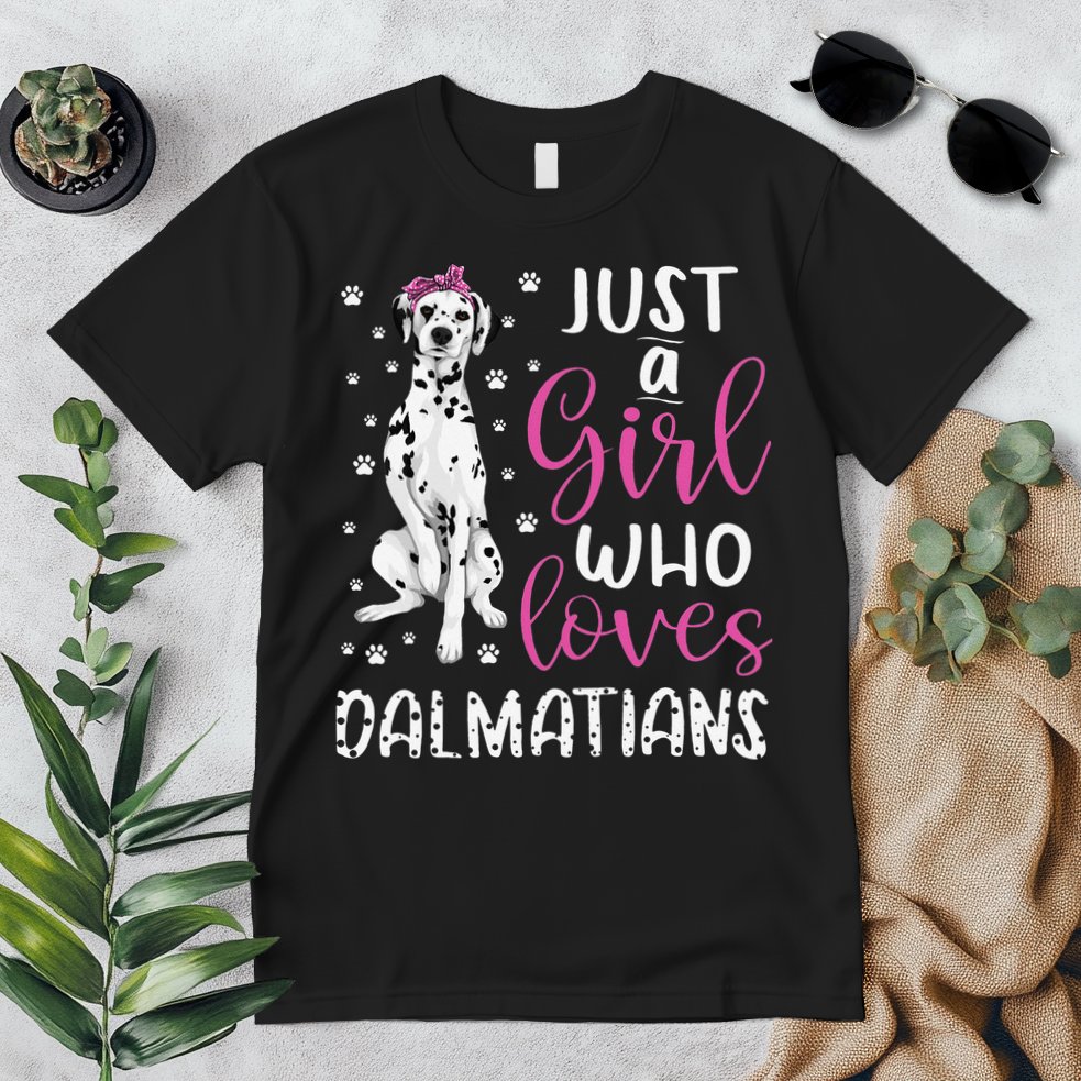 dalmatian Just A Who Loves dalmatians Dogs Lover Premium T-Shirt